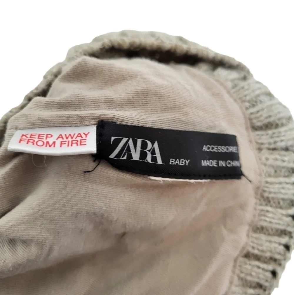 ZARA 100% Cotton Lined Knit Winter Baby